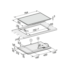 Plaque induction MIELE KM 7210 FR