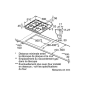 Plaque gaz SIEMENS EB6B5PB60 INOX
