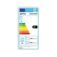 SMEG Four encastrable pyrolyse SOP612MON Linéa 68 litres, Rail télescopique,
