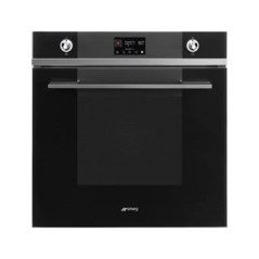 SMEG Four encastrable pyrolyse SOP612MON Linéa 68 litres, Rail télescopique,
