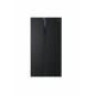 Refrigerateur americain HAIER RÉFRIGÉRATEUR AMERICAIN HSR3918ENPB 528L 38DB VERRE NOIR