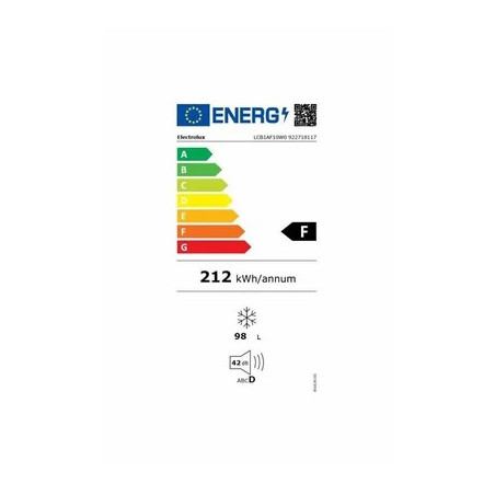 Congélateur coffre ELECTROLUX SERIE 300 LCB1AF10W0 - COFFRE - LARGEUR : 54.5 CM - PROFONDEUR : 55.5 CM - HAUTEUR : 84.5 CM