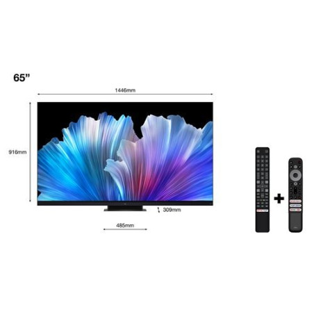 TV TCL 65C935 65" QLED 4K UHD Smart TV Aluminium brossé 2022