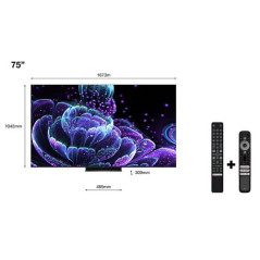 TV TCL 75C835 75" QLED 4K UHD Smart TV Aluminium brossé 2022