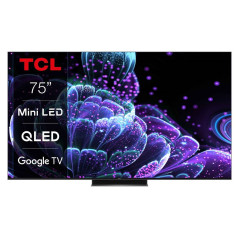 TV TCL 75C835 75" QLED 4K UHD Smart TV Aluminium brossé 2022