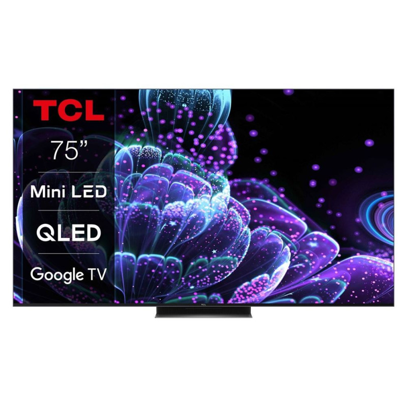 TV TCL 75C835 75" QLED 4K UHD Smart TV Aluminium brossé 2022