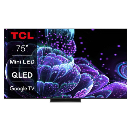 TV TCL 75C835 75" QLED 4K UHD Smart TV Aluminium brossé 2022