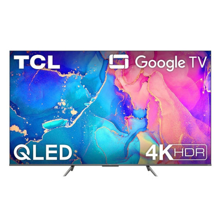 TV TCL 50C635 50'' QLED 4K UHD Smart TV Aluminium brossé 2022