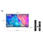 TV TCL 50C635 50'' QLED 4K UHD Smart TV Aluminium brossé 2022