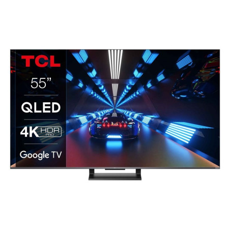 TV TCL 55C735 55'' QLED 4K UHD Smart TV Aluminio cepillado 2022