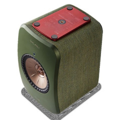 Enceintes actives Hifi connectées Kef LSX Vert Olive vendues par paire