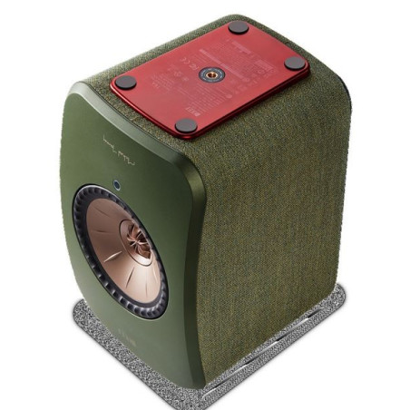 Enceintes actives Hifi connectées Kef LSX Vert Olive vendues par paire