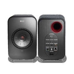 Enceintes actives Hifi connectées Kef LSX Noir vendues par paire + Platine vinyle Bluetooth Teac TN-280BT-A3 Noir