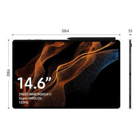 Tablette tactile Samsung Galaxy Tab S8 Ultra 14.6" 5G 256 Go Anthracite