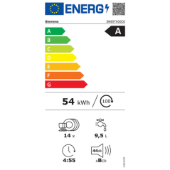 Lave-vaisselle SIEMENS ENCASTRABLE - SN85TX00CE ZEOLITE 60CM